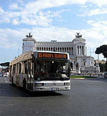 Rom sprvagn och buss